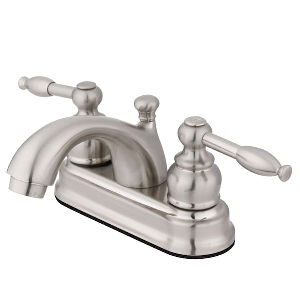 4" Centerset Bathroom Faucet, Brushed Nickel